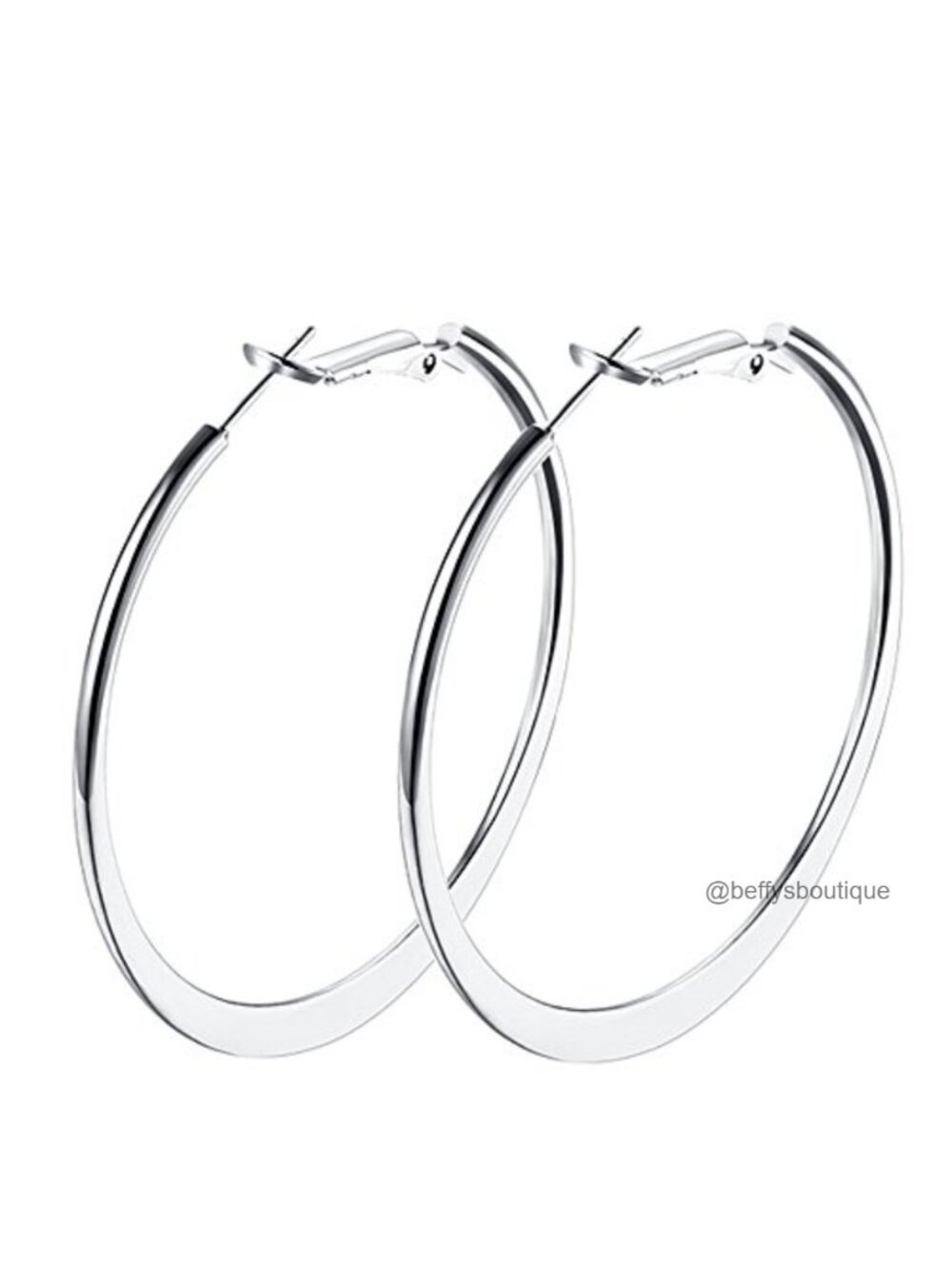 18K Gold Plated Rounded Hoop Earrings for Women